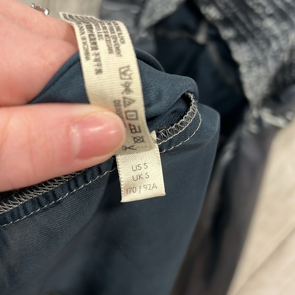 Free People Intimately Babydoll Just Dance Cutout Metallic Silver Dress Small - Picture 11 of 12